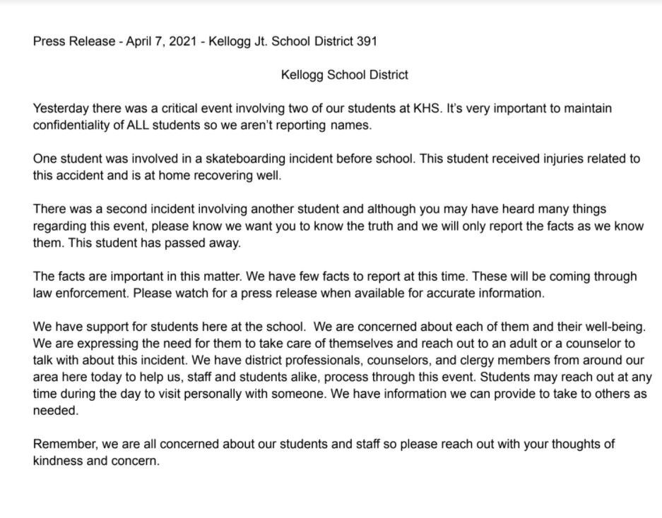 KHS release